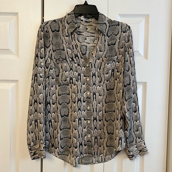Express Tops - Express Snake Print Blouse  Size:S